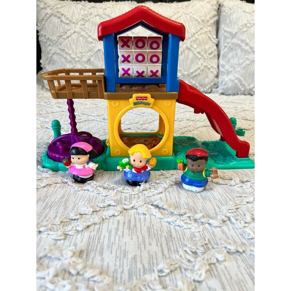 Little People Fun Sounds Playground 2003 with 3 Figures - Picture 1 of 12